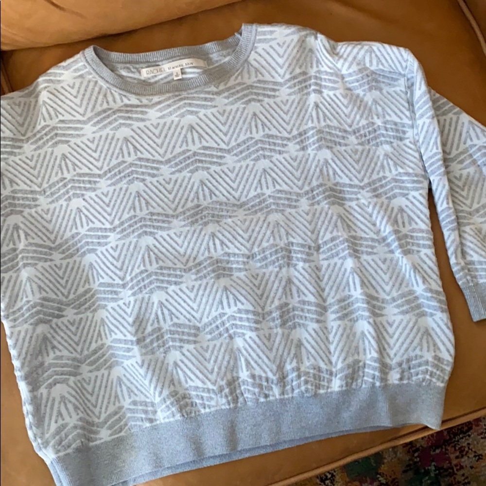 Rachel Roy Grey Crop Sweater - SMALL